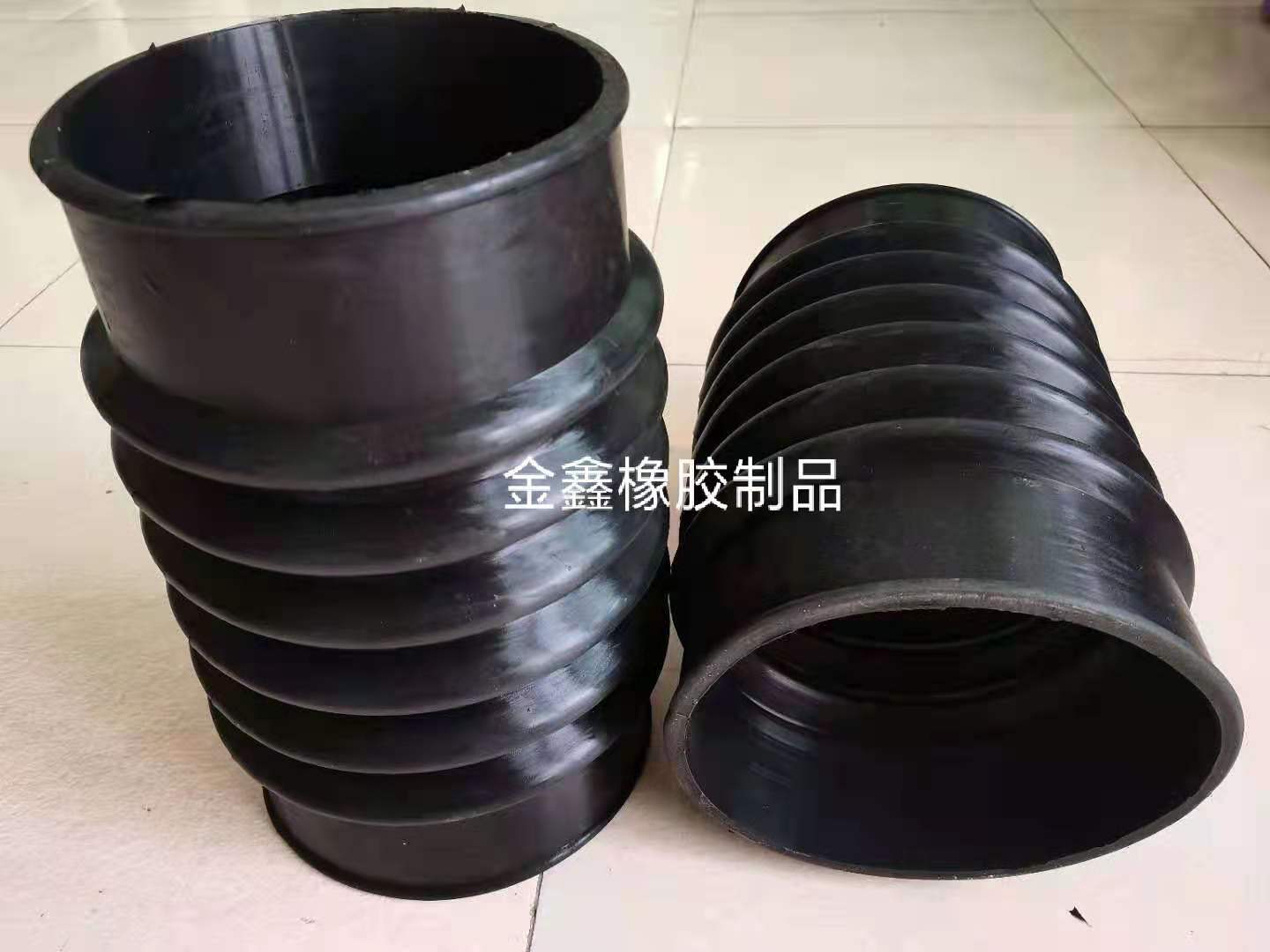 内径200mm橡胶波纹伸缩软管化工管道接头水管PVC管道连接排污水