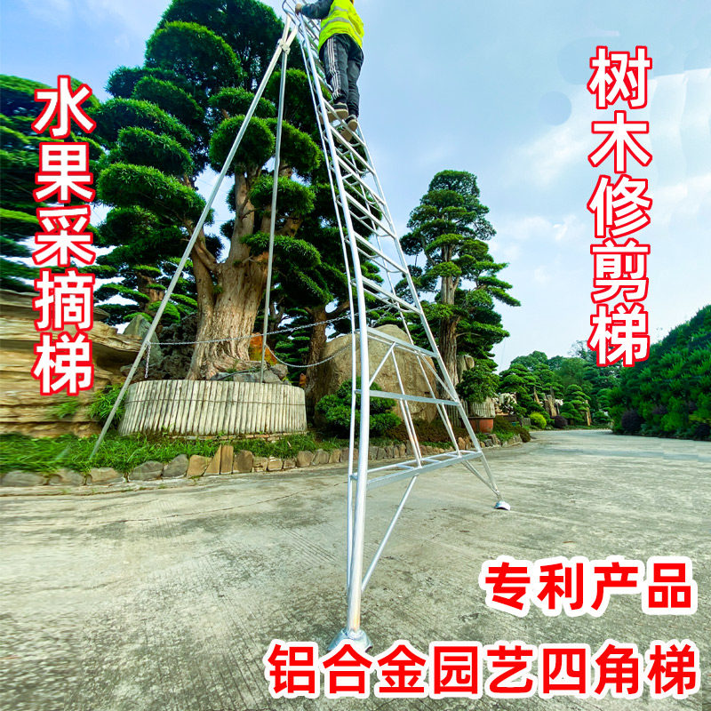 果树别墅园艺作业梯单侧人字采摘安全修剪三角支撑绿化园林梯子