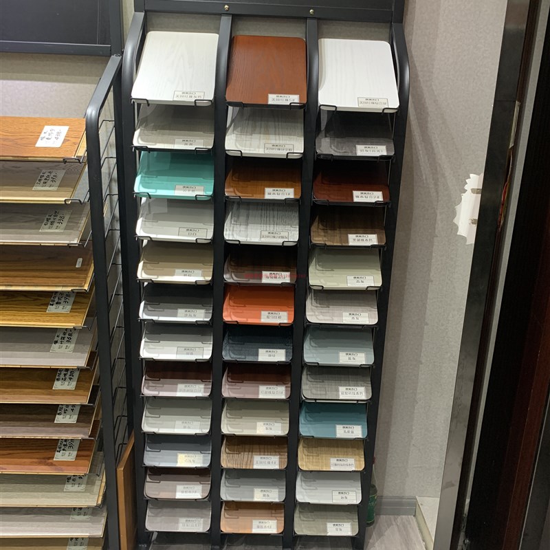 石材小样瓷砖展示架铝单板色板生态板200*300地砖样品板立式展架