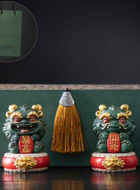 国风龙年办公桌茶桌工位桌面摆件可爱装饰高级感小众生日礼物礼品