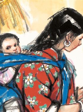 史国良 丰收 国画 装饰画 画心 名家字画 宣纸画心高清微喷复制