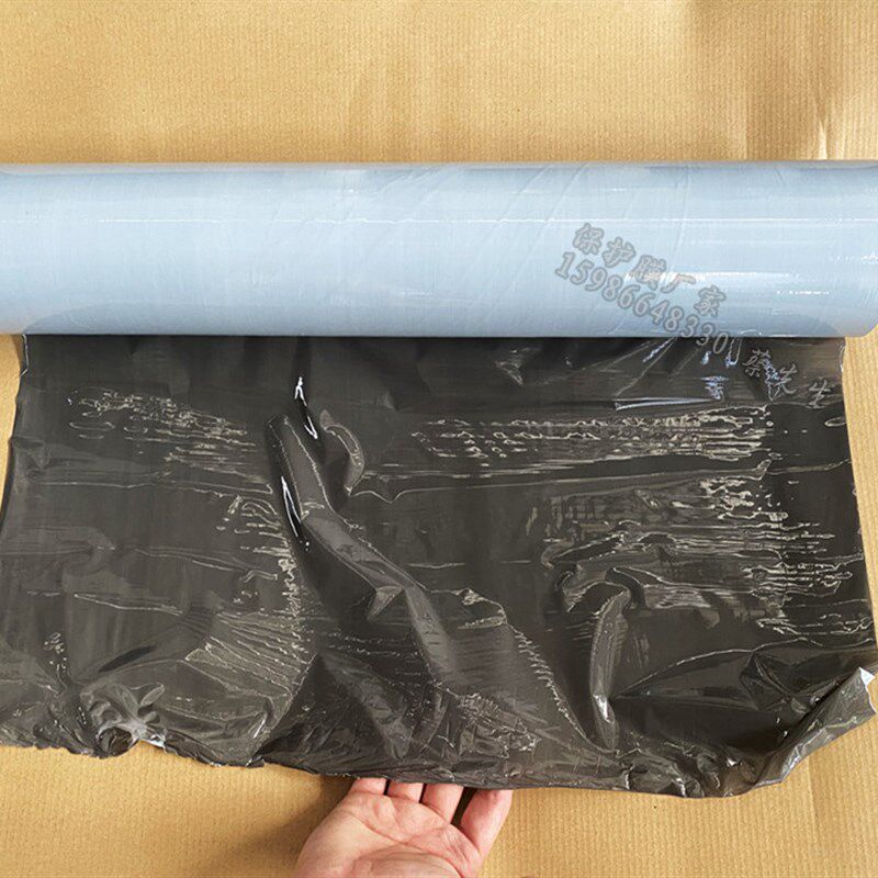 PE黑白保护膜中粘度 铝合金不锈钢板自粘膜 金属面贴膜50CM*100M