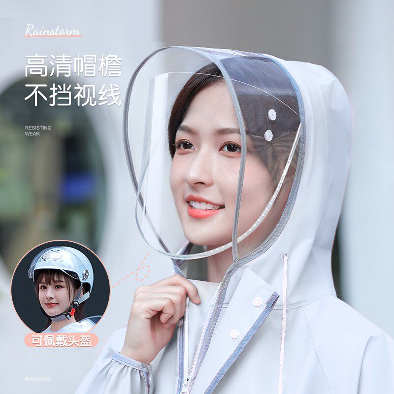 骑车雨衣电动车女防暴雨长款全身成人自行车雨披户外骑行单人女款