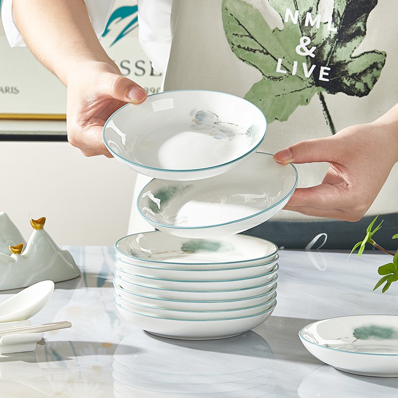 陶瓷5英寸味碟小盘子家用蘸料火锅碟子创意圆盘油醋碟干碟烤肉碟