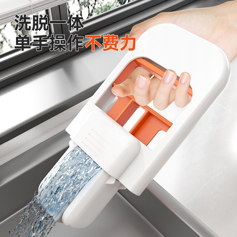 迷你小拖把折叠代替抹布家用桌面免手洗卫生间懒人擦桌吸水海绵头 - 实物图