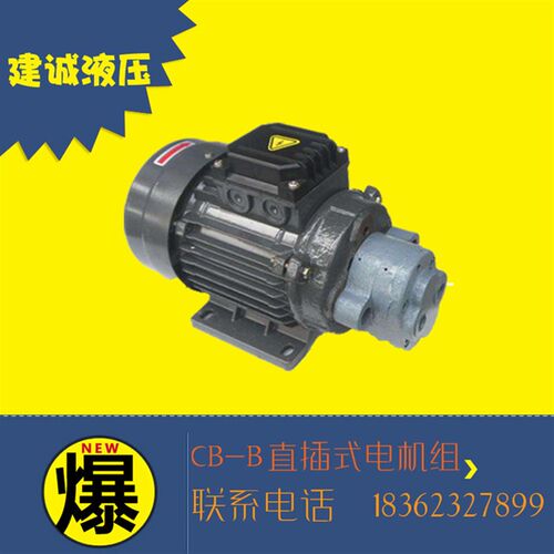 CB-B4/B6/CB-B10锯床齿轮油泵电机组CBW-B2.5JZ 0.37/0.55KW润滑