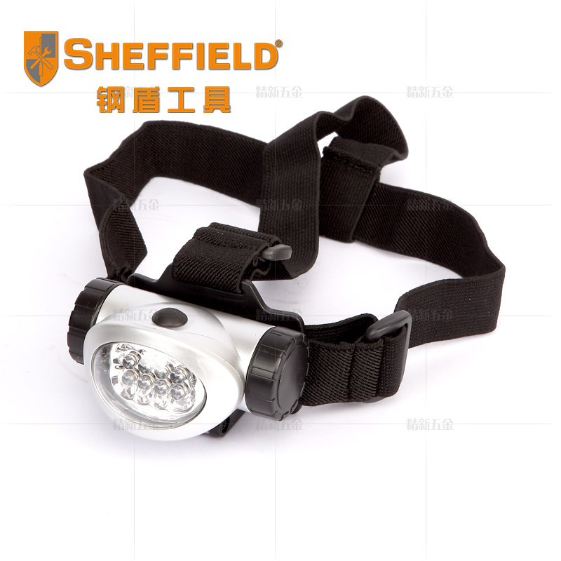 钢盾工具绿色节能8LED头灯S0300113AAA7号电池机修维修头灯工作灯