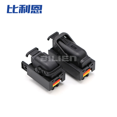 PCB板端铝壳81+40P电脑控制系统121针汽车连接器接插件1241434-1