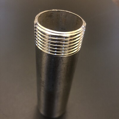 201/304不锈钢加长管子外丝/1米1.5米焊接单头丝/水暖配件/DN1520