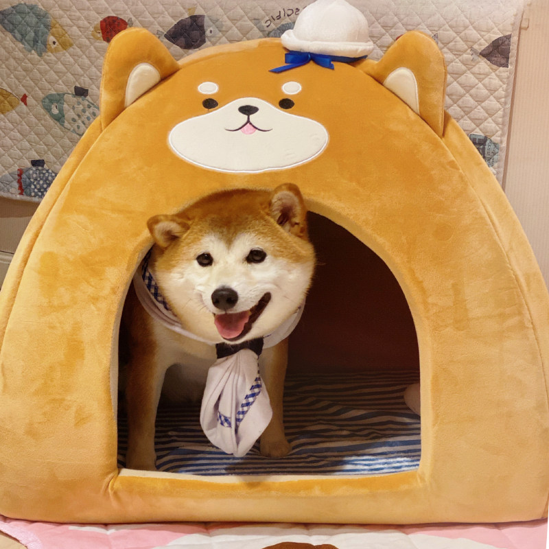 柴犬窝宠物帐篷犬窝狗垫子狗屋狗狗床柯基泰迪午睡垫子睡觉小房子