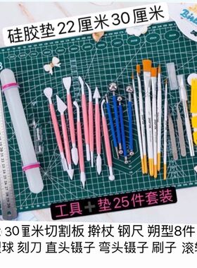 手绘蛋糕工具翻糖套装雕刻刀干佩斯卡通人偶糖牌塑形刀糖膏DIY全