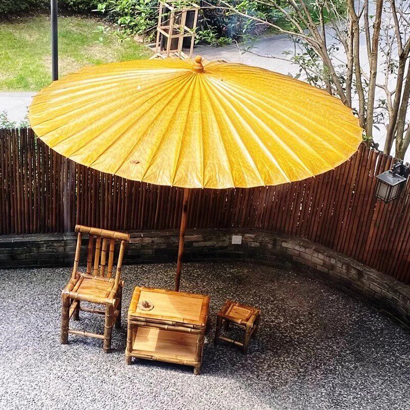 中典围炉煮茶中式大型油纸伞古风防雨遮阳大号伞户外花园庭院大伞