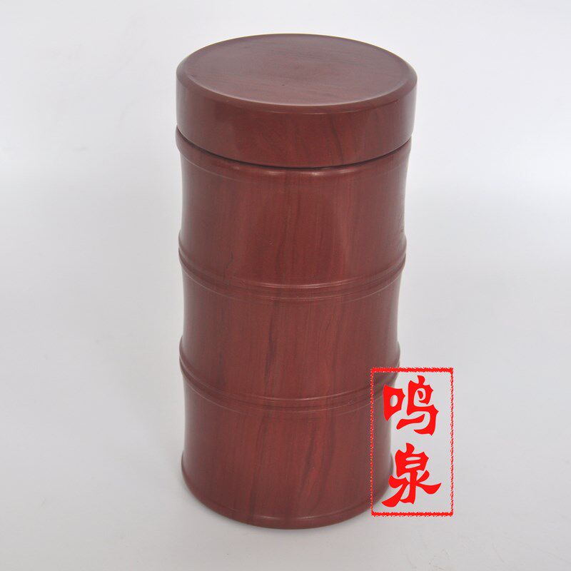 鸣泉石杯木鱼石大号竹节直杯木鱼石杯子大容量木鱼石水杯茶杯茶具