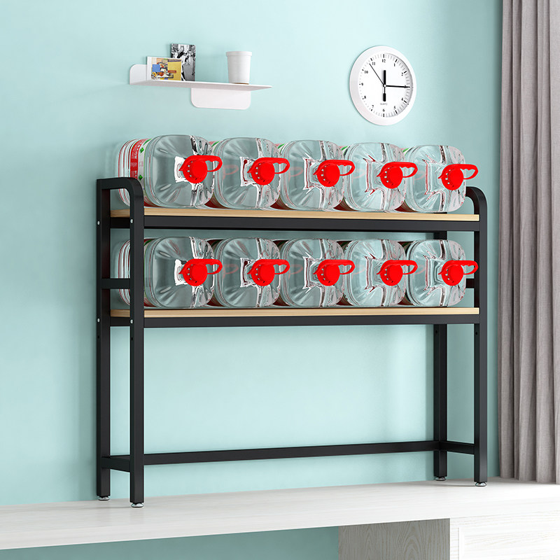 桌面书架大学宿舍桌上创意置物架双层可放台式电脑铁艺简易置书架