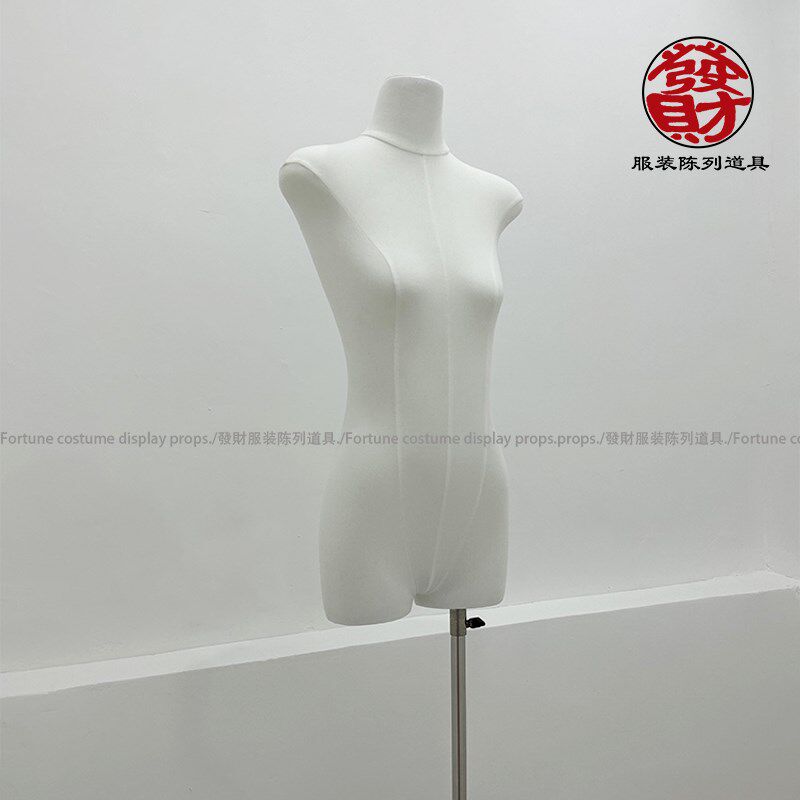 服装店专用模特展示架扁身女假人橱窗人台带手平胸直角肩陈列道具