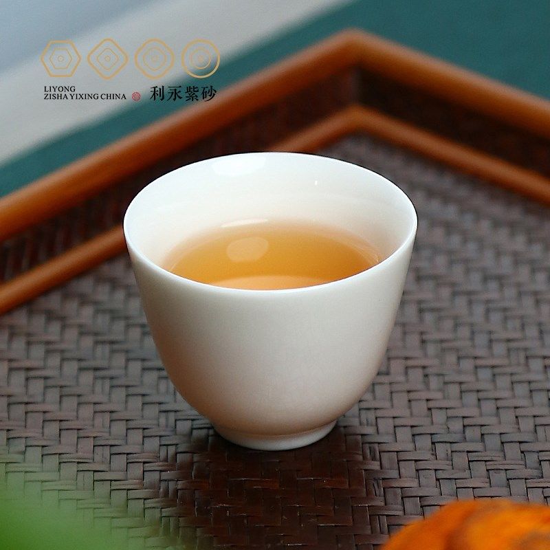 百年利永 宜兴紫砂茶具喝茶的小杯子品茗杯小茶杯玉洁杯闻香杯