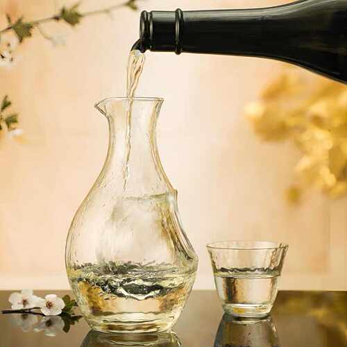 外贸原单日式彩色玻璃冰酒壶日本