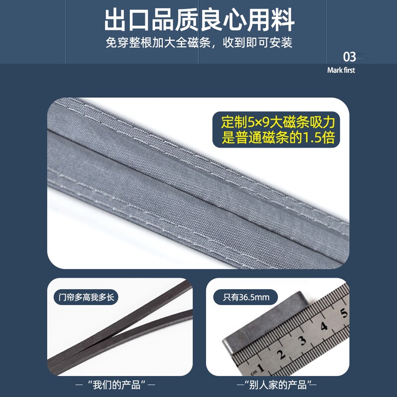 E免打孔隔断帘透明帘子阳台厨房专用厨房防油烟门帘塑料软门帘pvc