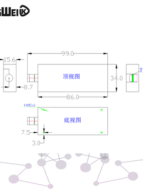 峰值射频功率计50MHz~10GHz USB上位机通信 功率检波器 检测精度