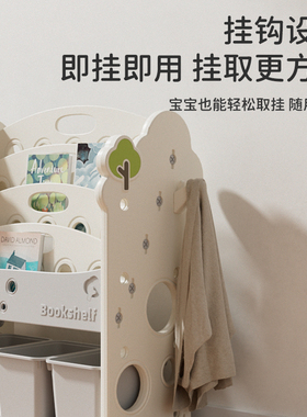 儿童书架收纳层架置物架多层家用宝宝绘本玩具分类整理大容量收纳