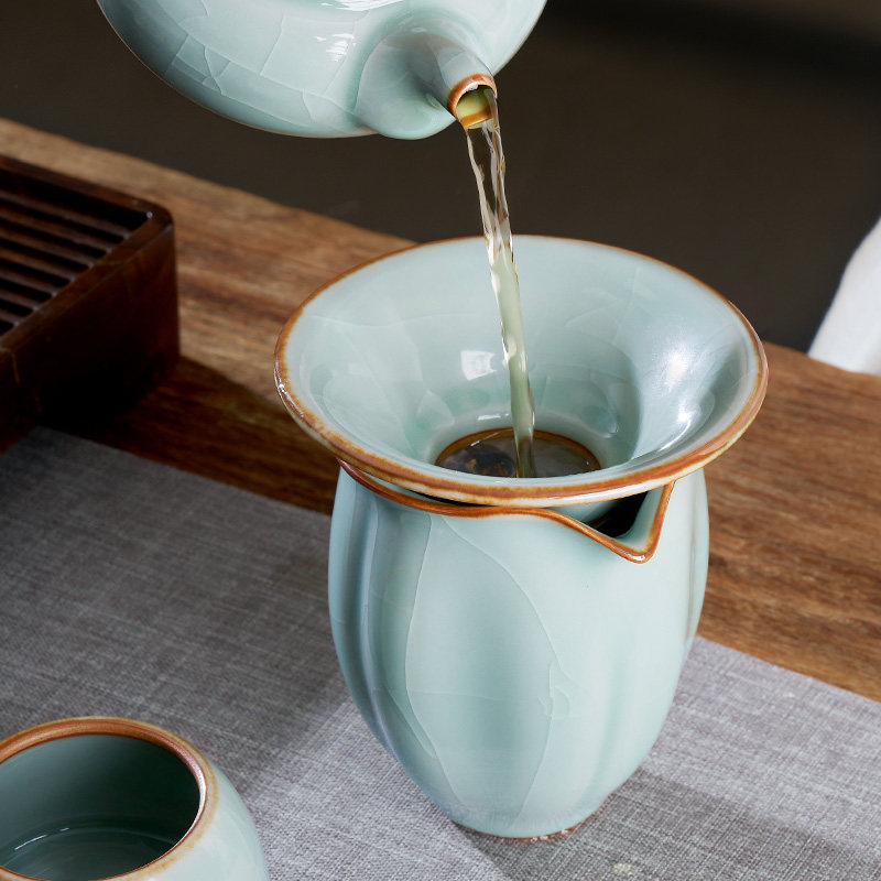 汉唐青瓷茶漏茶滤滤茶器过滤茶滤网布家用茶叶过滤器功夫茶具配件