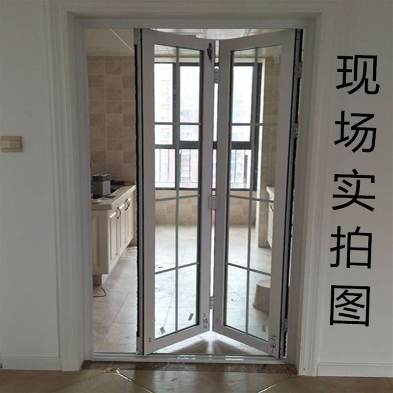厦门大折叠门新款镶嵌阳台推拉门隔断门客厅铝镁钛合金室内移门窗