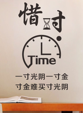 教室班级墙面装饰墙上书房学习桌惜时励志墙贴黑板报评比布置贴画