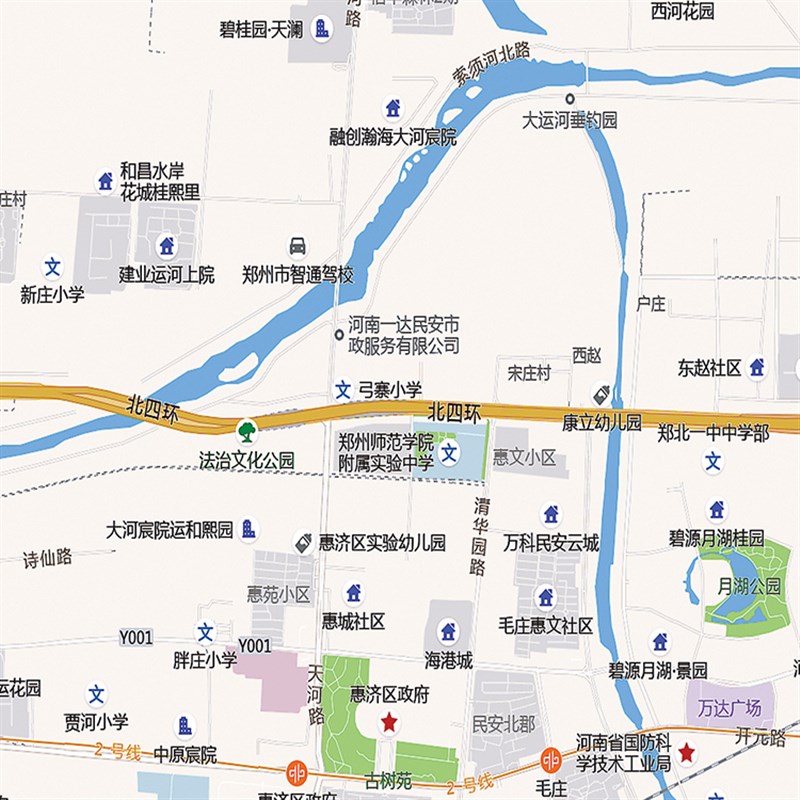 2021新款郑州市城区地图办公室挂图高清防水墙壁装饰实物推荐定制