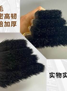 天赋猪毛刷猪鬃毛刷硬毛木柄油漆刷黑毛棕毛刷子大号小号123456寸