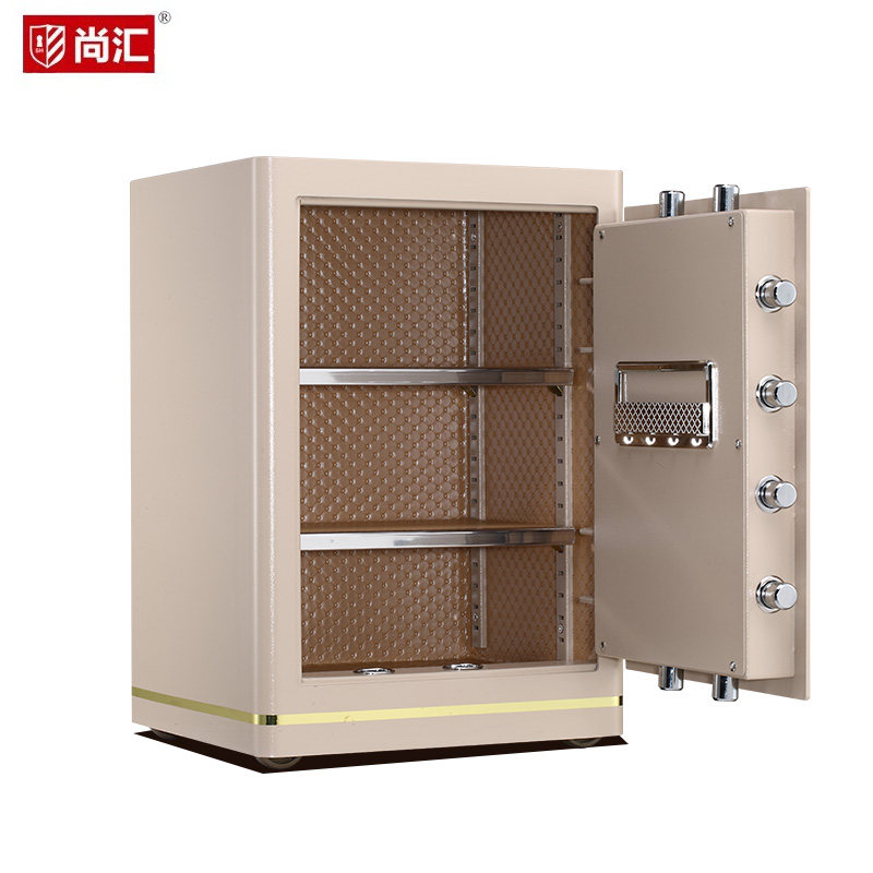 尚汇保险柜机械锁保险箱家用办公防盗保管箱双锁双管协同管理
