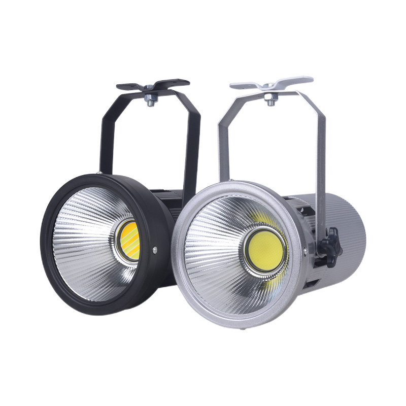 LED80W120W展览金卤灯 展示厅舞台展会炮灯聚光三色射灯COB可调节