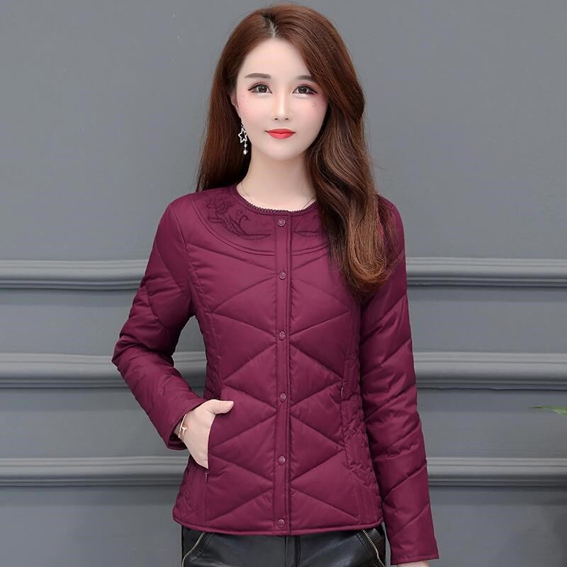 秋冬羽绒服女内胆2024新款中老年轻薄短款妈妈装打底内穿加厚外套