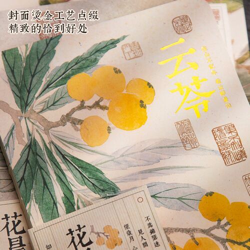 2026新款高颜值精致手账本中国风空白盖章本女生文艺笔记本子加厚
