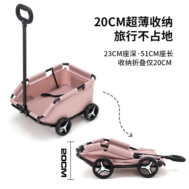 宠物推车猫咪外出成人滑板车小型轻便可折叠遛狗可携式手推拉货车