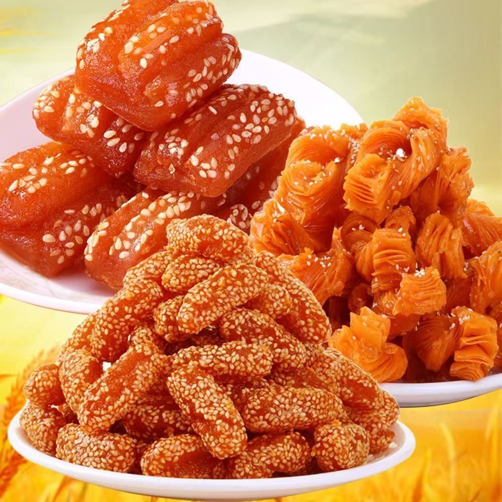 山东特产蜜三刀老式翻花蜜麻条传统手工糕甜点心休闲零食年货怀旧