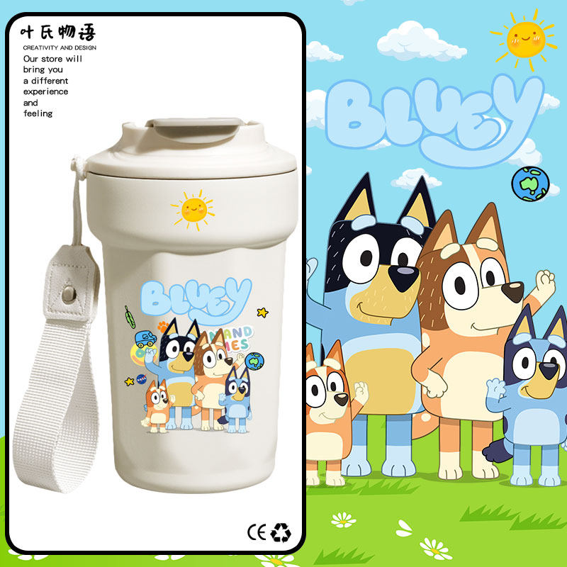NASA联名布鲁伊Bluey宾果保温杯保冷杯八角杯子咖啡杯不锈钢水杯