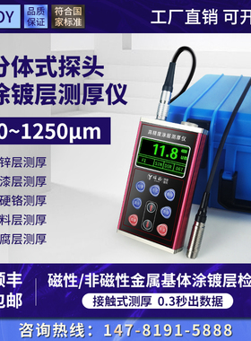 COY涂层测厚仪高精度镀锌层防腐层防火层漆面厚度测量仪金属TT260