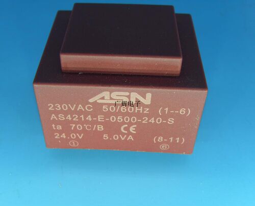 EI42/14.8 5.0VA 230V转24V 灌封变压器 AS4214-E-0500-240-S
