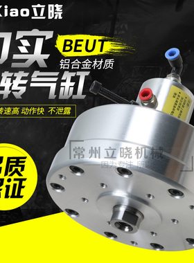 中实回转气缸BQS-13160 200三爪卡盘气动缸非标仪表车床