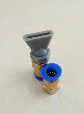 6MM8MM10MM气管接头塑料鸭嘴吹风喷嘴扁嘴喷头冷却喷水扇形除尘