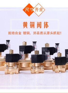 常开电磁阀高温120度 水阀 气阀4分6分1寸1.2寸AC220VDC24VDC12V