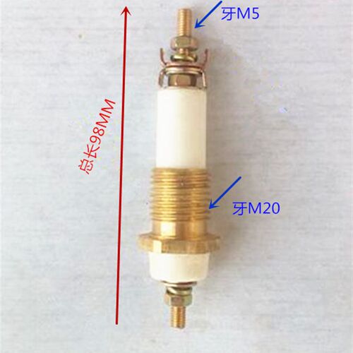防爆纯铜接线端子柱YB2防爆电机独柱铜柱螺杆柱M3-M16  220KW380V