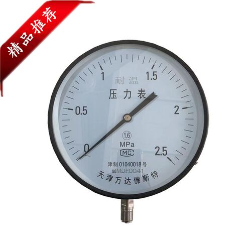 万达佛斯特YTW150-200-250耐温压力表锅炉管道蒸汽高温不锈钢螺纹