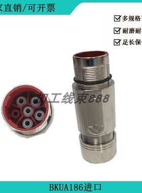 茵特康6FX2003-0LA30 6芯M23外螺纹连接器BKUA186NN00580200000