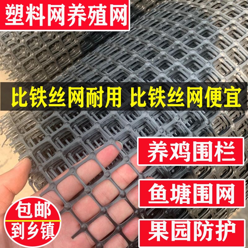 塑料网养殖网养鸡围栏网拦鸡网菜园鱼塘防护网护栏网胶网围网加厚