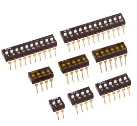 黑色拨码开关,平拨开关,直插2.54MM 2P3P4P5P6P7P8P9P10P12P