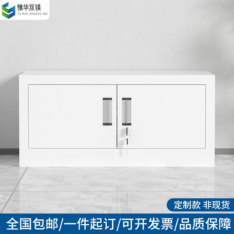 定制款对开门矮柜宽90/100/110/120cm办公文件柜铁皮柜档案资料柜