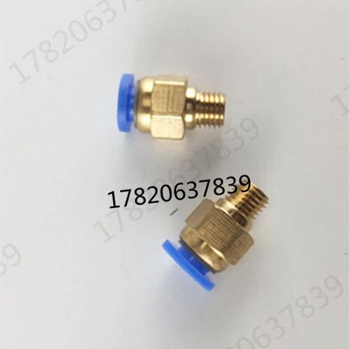 PC6MM气管螺纹M8*1直通接头快速接头打印机定制气动元件油管接头