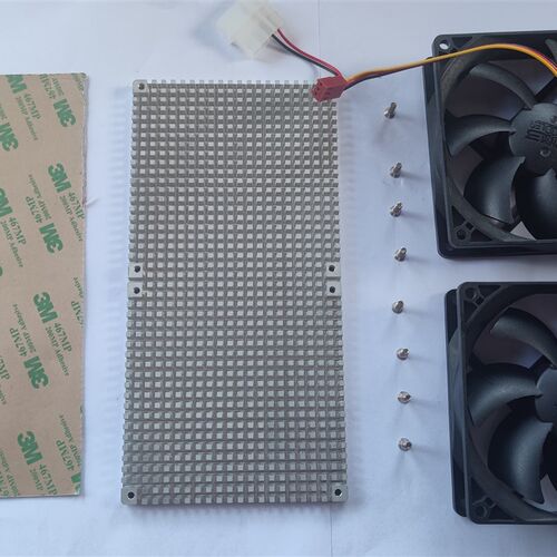 显卡超薄背板铝合金散热片 3060 3080显卡散热U器辅助 显存散热