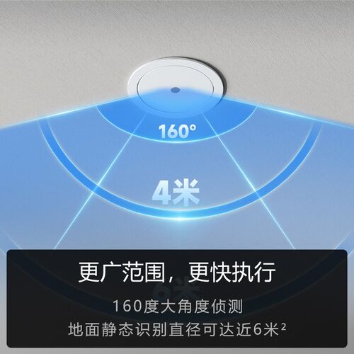 子擎传感器ceiling顶装75开孔空间学K习干扰排除内置智能开关通断